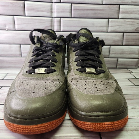 Nike Shoes Mens Size 11.5 Air Force 1 Low Premium Skive Tech VT \'Medium Olive\'